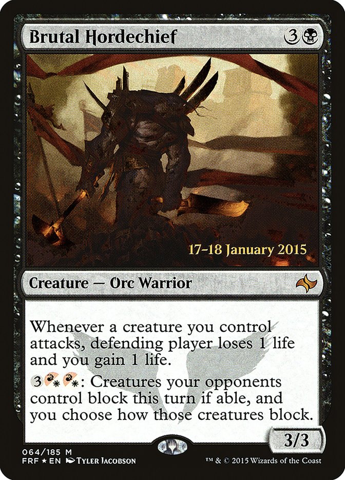 Brutal Hordechief [Fate Reforged Prerelease Promos] | Good Games Modbury