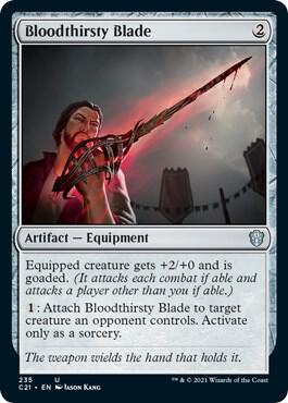 Bloodthirsty Blade 235/81 (Commander 2021)  | Good Games Modbury
