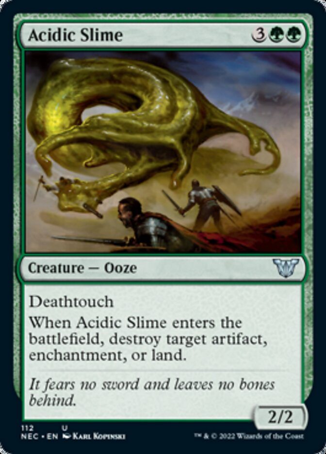 Acidic Slime [Kamigawa: Neon Dynasty Commander] | Good Games Modbury