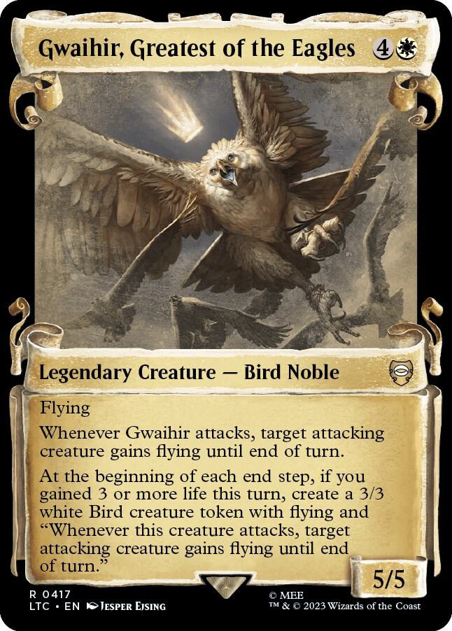 Gwaihir Greatest of the Eagles Showcase Scrolls 417 (Commander: The Lord of the Rings: Tales of Middle-earth)  - Showcase Scroll Foil | Good Games Modbury