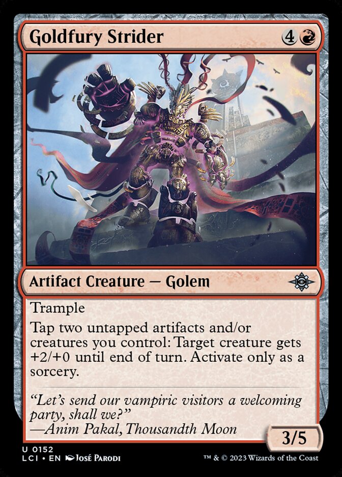 Goldfury Strider 152/291 (The Lost Caverns of Ixalan)  - Foil | Good Games Modbury