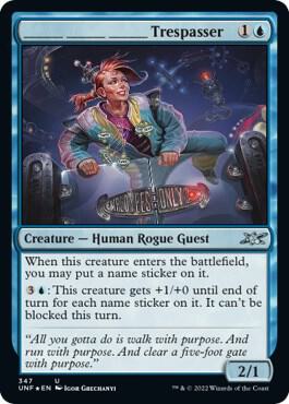 _______ _______ _______ Trespasser Galaxy Foil 347/244 (Unfinity)  - Foil | Good Games Modbury