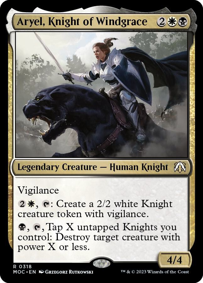 Aryel, Knight of Windgrace 318/444 (Commander: March of the Machine)  | Good Games Modbury