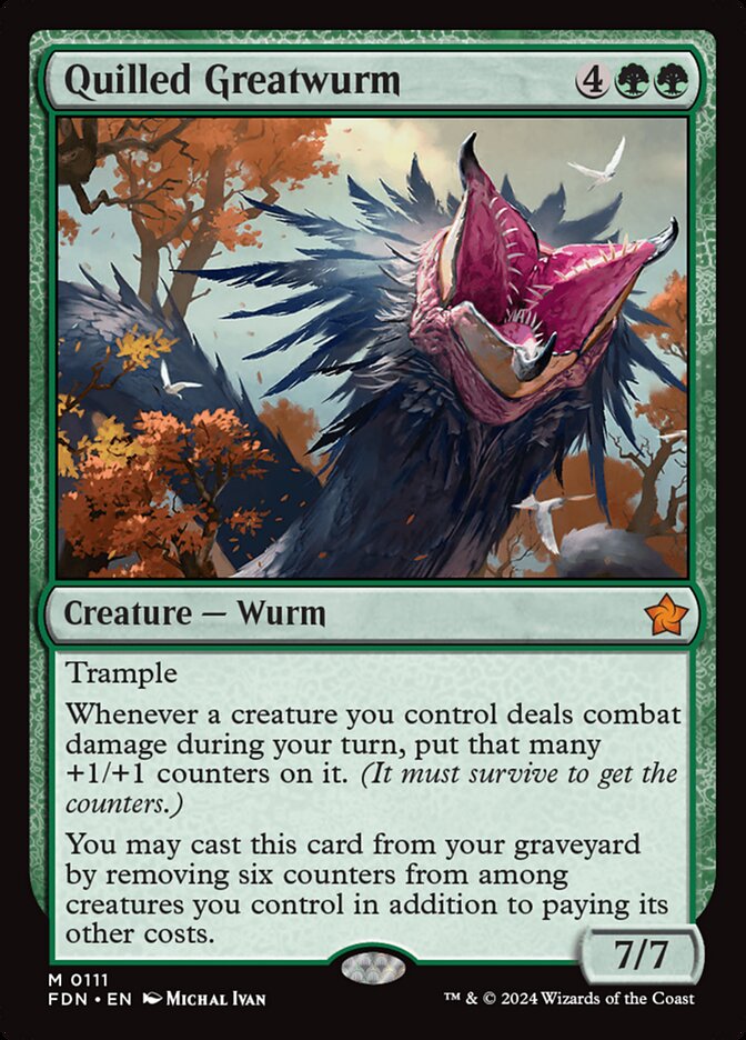 Quilled Greatwurm 111/291 (Foundations)  | Good Games Modbury