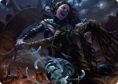 Olivia's Midnight Ambush Art Card [Innistrad: Midnight Hunt Art Series] | Good Games Modbury