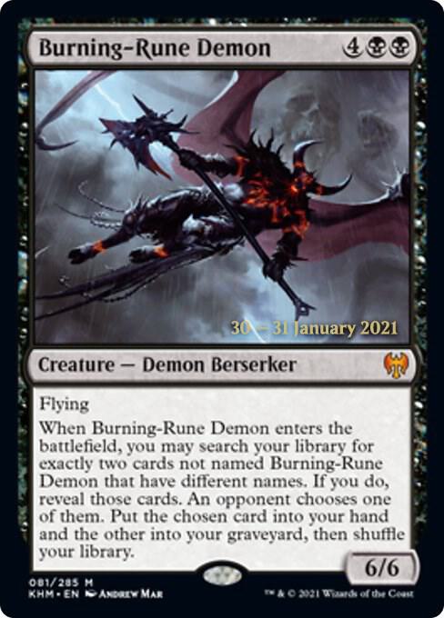 Burning Rune Demon 81s/1 (Prerelease Cards)  - Foil | Good Games Modbury