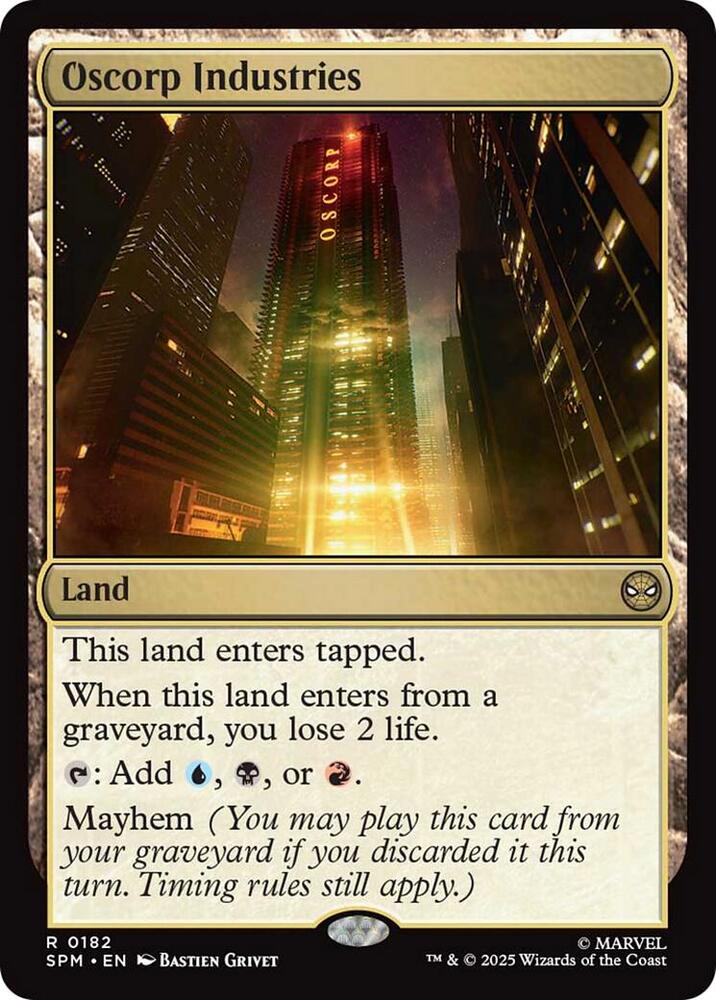 Oscorp Industries 182 (Marvel's Spider-Man)  - Foil | Good Games Modbury