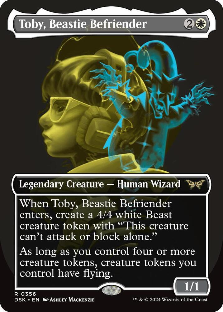 Toby, Beastie Befriender 356 (Duskmourn: House of Horror)  - Borderless Foil | Good Games Modbury
