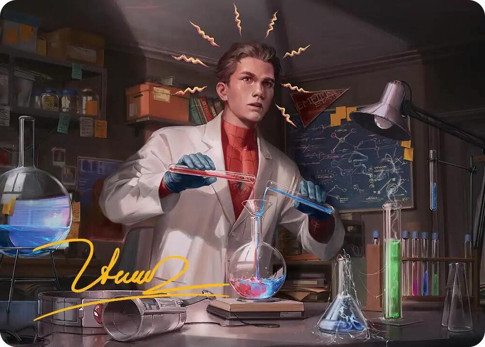 Peter Parker Art Card 3 54 Gold Stamped Signature 3 (Art Series: Marvel's Spider-Man)  | Good Games Modbury