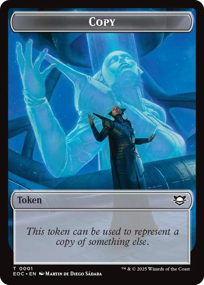 Copy Golem Double Sided Token 1 // 12 (Commander: Edge of Eternities)  - Foil | Good Games Modbury