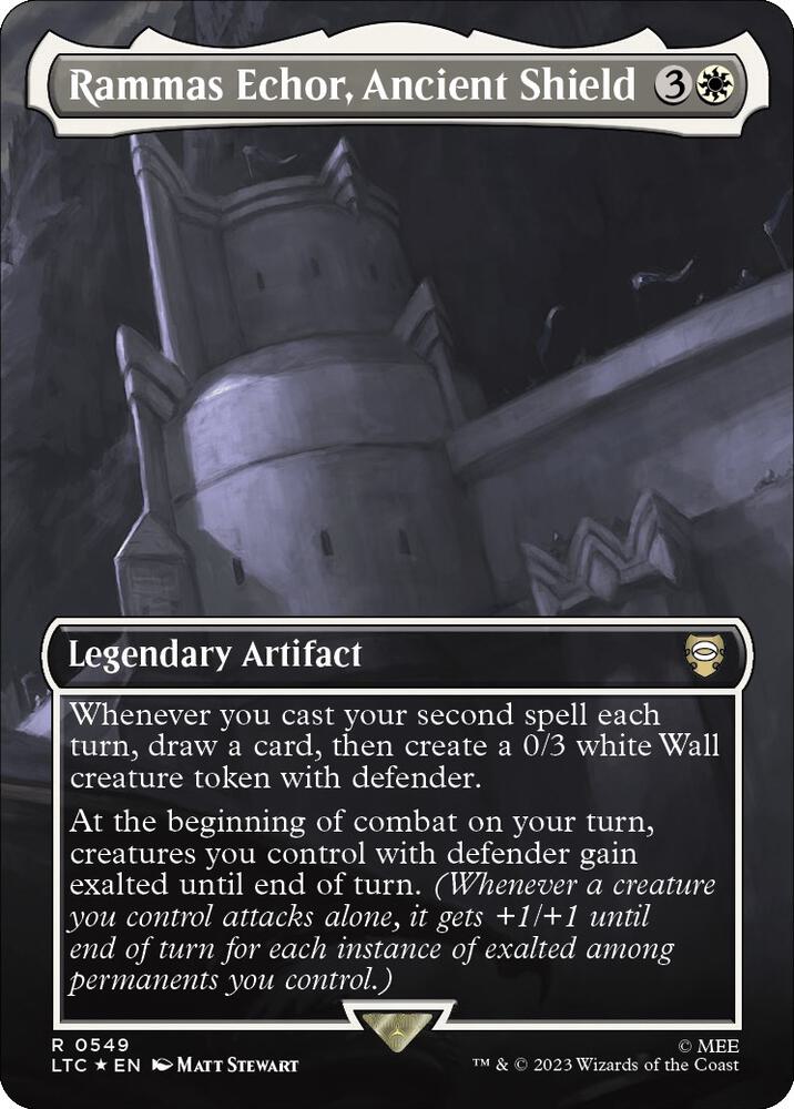 Rammas Echor, Ancient Shield 549/347 (Commander: The Lord of the Rings: Tales of Middle-earth)  - Borderless Surge Foil | Good Games Modbury