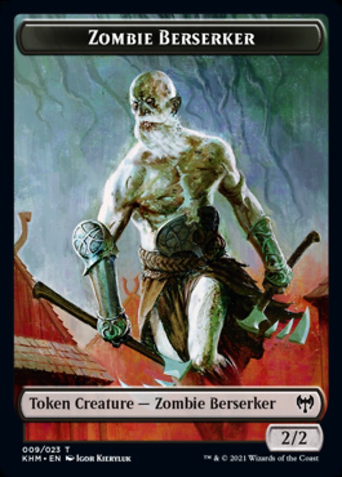 Zombie Berserker Token [Kaldheim Tokens] | Good Games Modbury