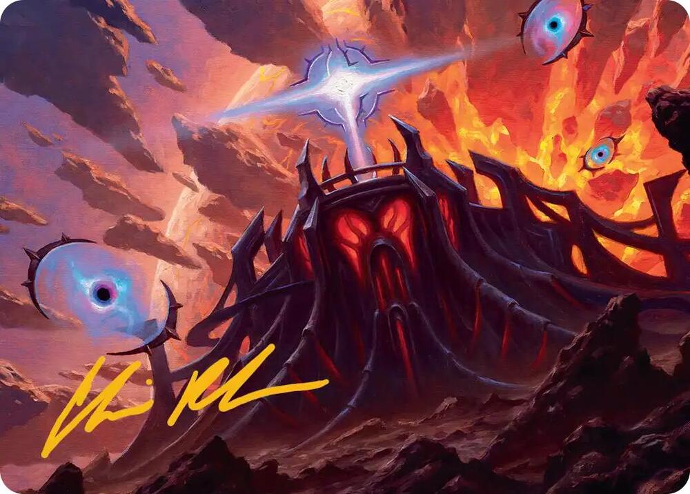 Secluded Starforge Art Card Gold Stamped Signature 32 (Art Series: Edge of Eternities)  | Good Games Modbury