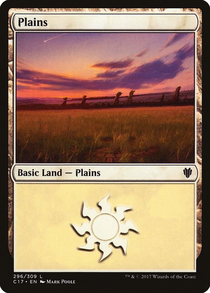 Plains 296/309 (Commander 2017)  | Good Games Modbury