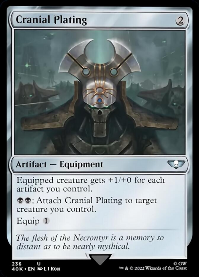 Cranial Plating (Surge Foil) [Universes Beyond: Warhammer 40,000] | Good Games Modbury