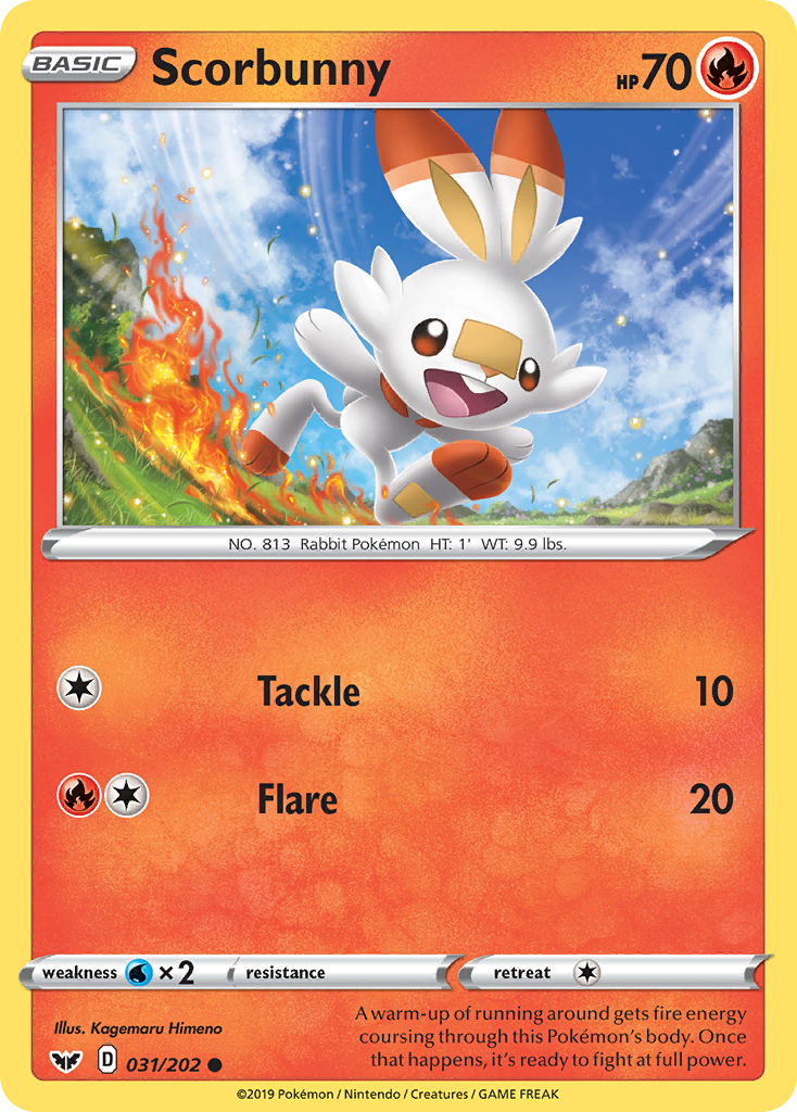 Scorbunny (031/202) [Sword & Shield: Base Set] | Good Games Modbury