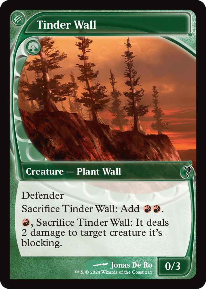 Tinder Wall 215/390 (Mystery Booster 2)  - Future Sight Foil | Good Games Modbury