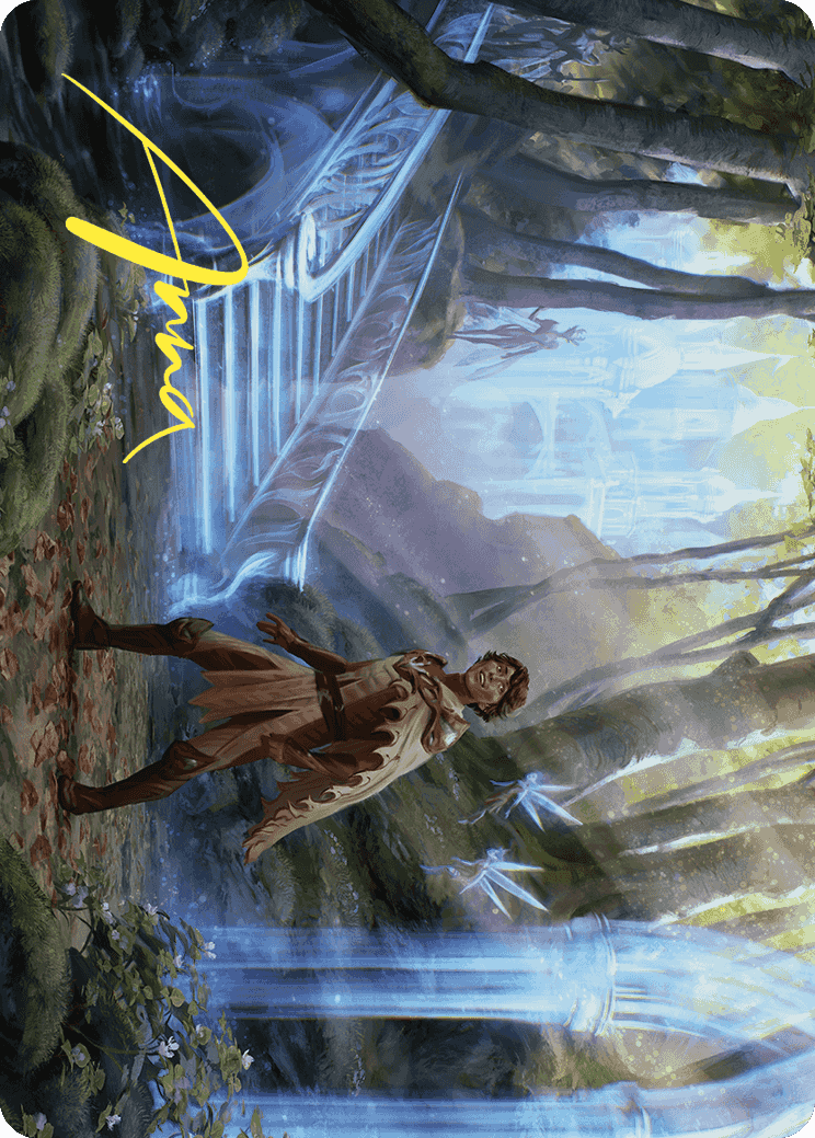 Into the Fae Court Art Card (Gold-Stamped Signature) [Wilds of Eldraine Art Series] | Good Games Modbury