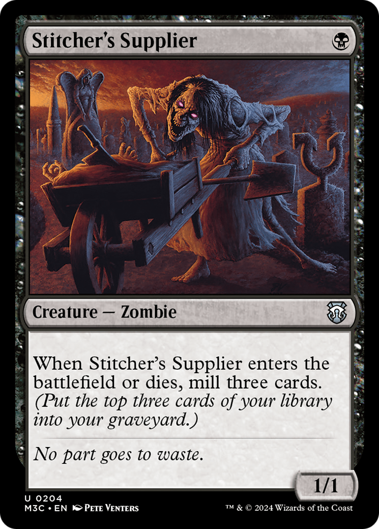 Stitcher's Supplier (Ripple Foil) [Modern Horizons 3 Commander] | Good Games Modbury