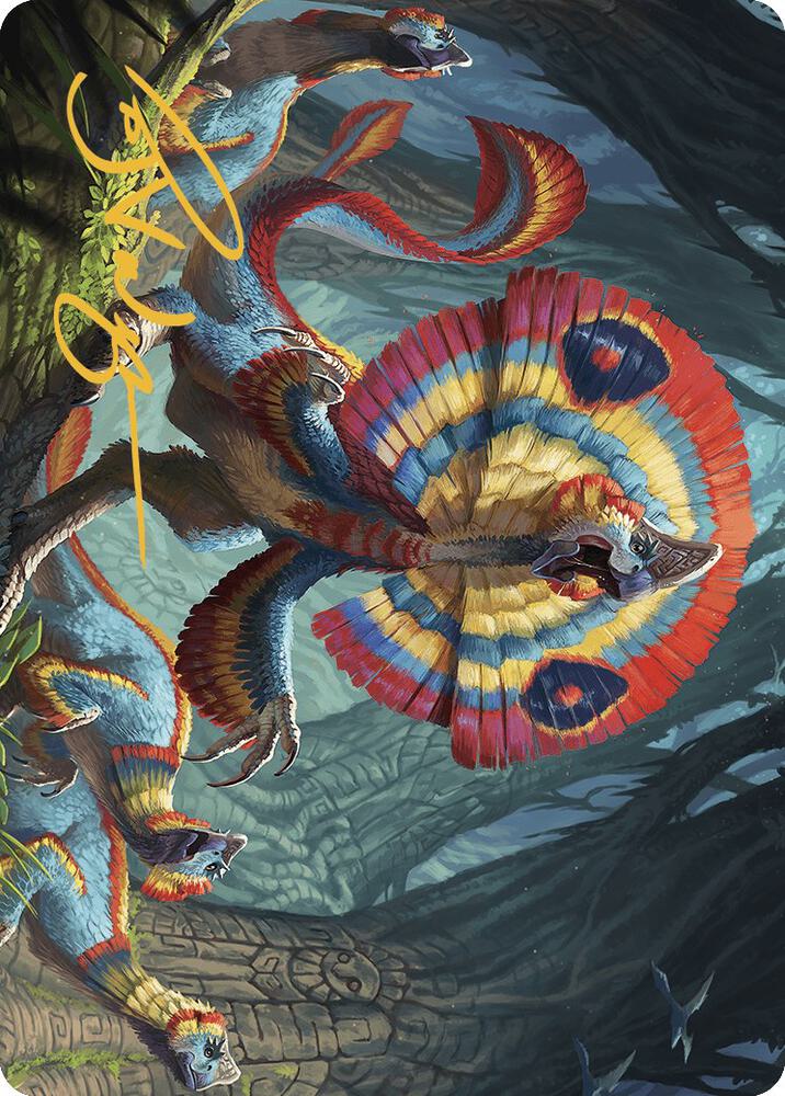 Sunfrill Imitator Art Card Gold Stamped Signature 78 (Art Series: The Lost Caverns of Ixalan)  | Good Games Modbury