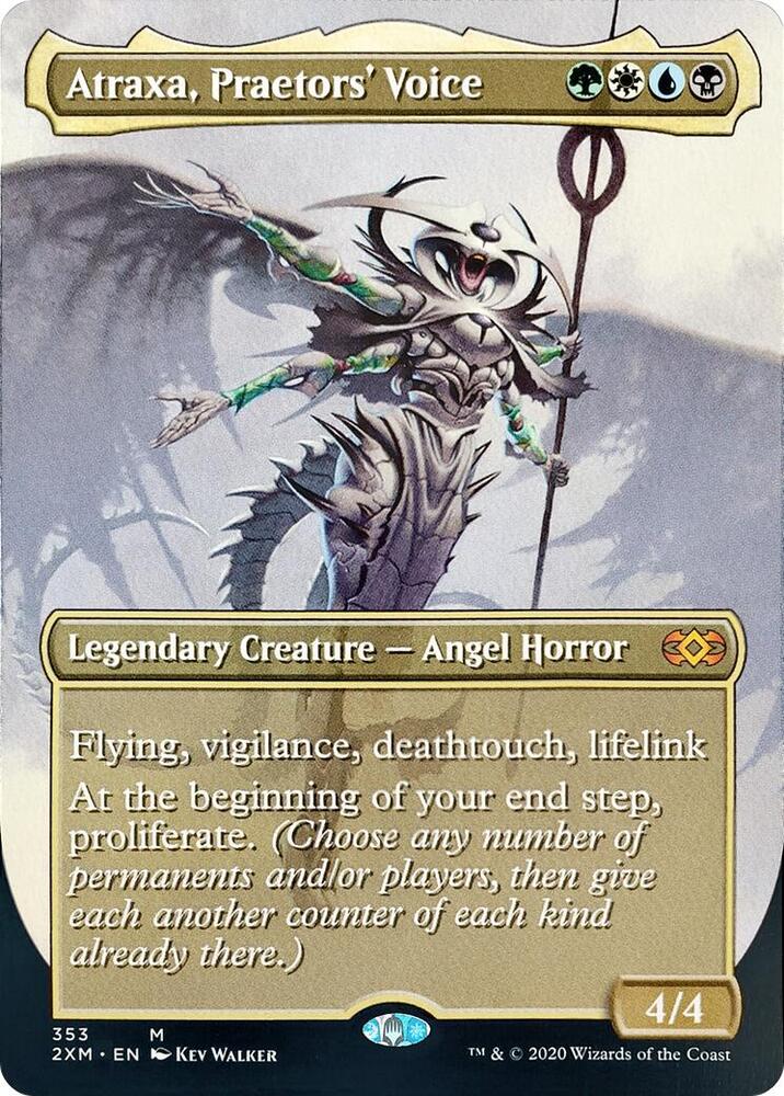 Atraxa, Praetors' Voice 353/332 (Double Masters)  - Borderless Foil | Good Games Modbury