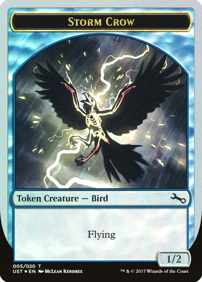 Storm Crow Token [Unstable Tokens] | Good Games Modbury