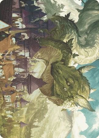 Beanstalk Wurm Art Card 23 (Art Series: Wilds of Eldraine)  | Good Games Modbury