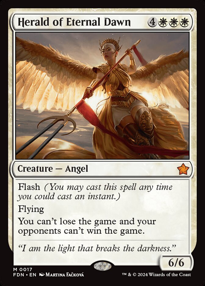 Herald of Eternal Dawn 17/291 (Foundations)  - Foil | Good Games Modbury