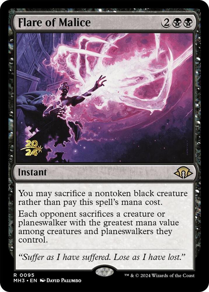 Flare of Malice 95s/90 (Prerelease Cards)  - Foil | Good Games Modbury
