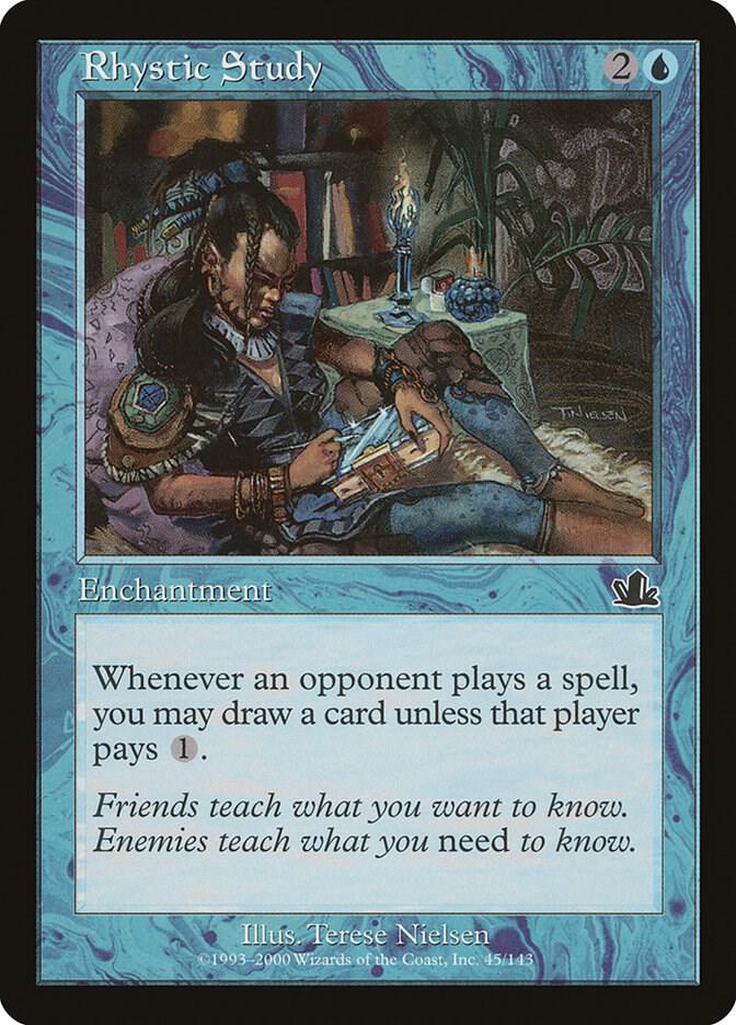 Rhystic Study 45 (Prophecy)  - Foil | Good Games Modbury