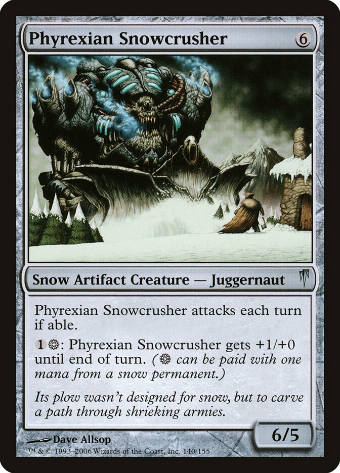 Phyrexian Snowcrusher 140/155 (Coldsnap)  - Foil | Good Games Modbury