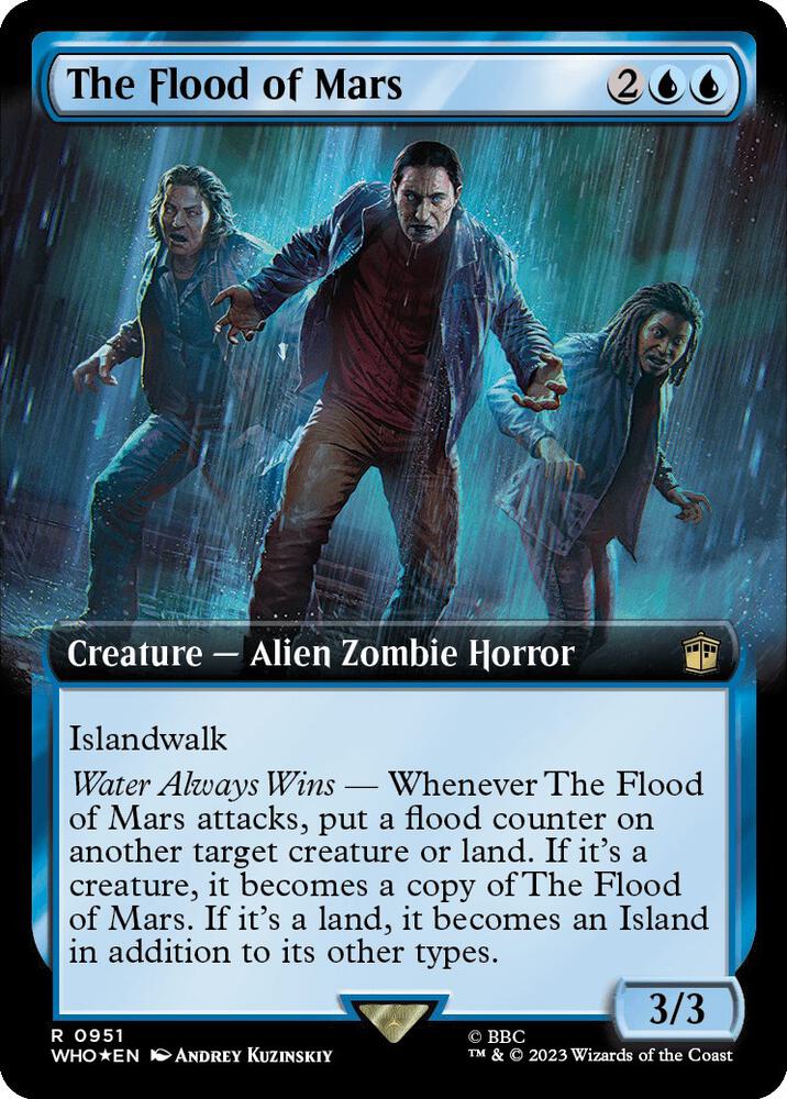 The Flood of Mars 951/331 (Universes Beyond: Doctor Who)  - Extended Art Surge Foil | Good Games Modbury