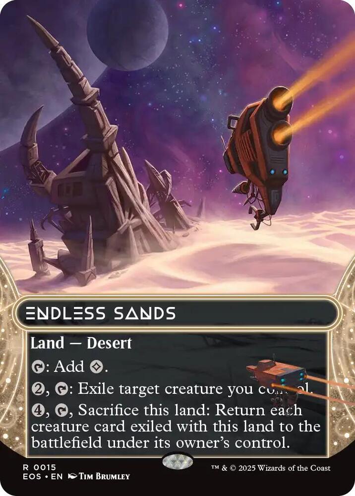 Endless Sands  15 (Edge of Eternities: Stellar Sights)  - Borderless Foil | Good Games Modbury
