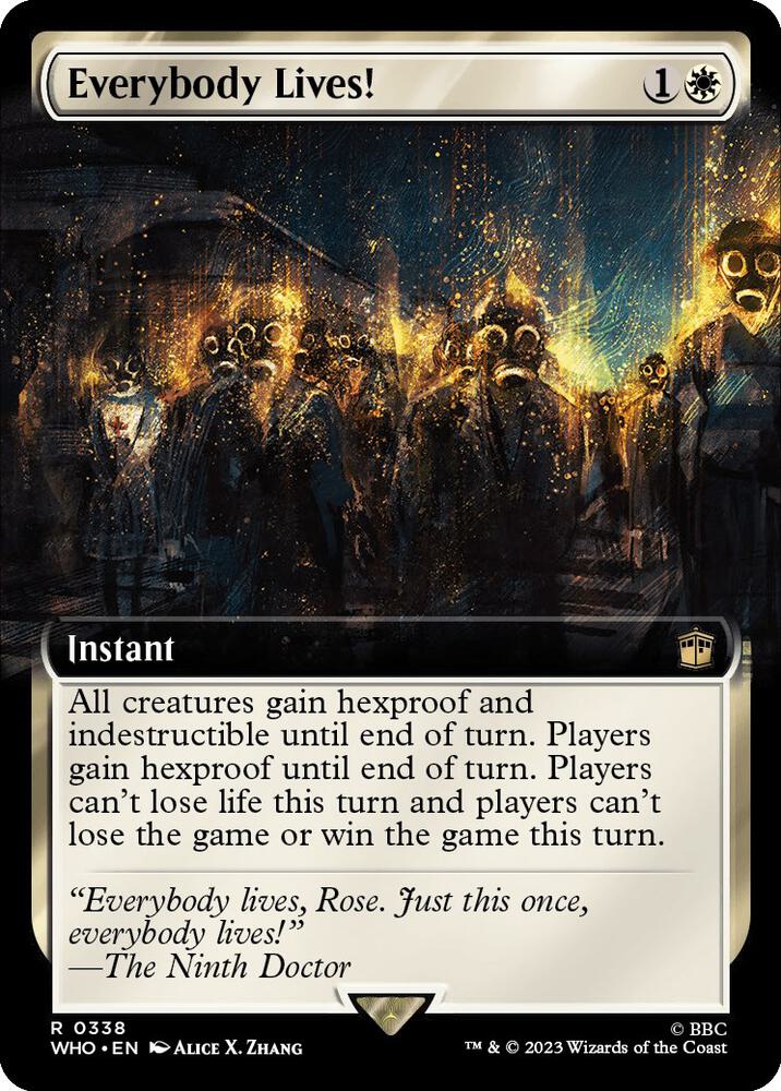 Everybody Lives! 338/331 (Universes Beyond: Doctor Who)  - Extended Art Foil | Good Games Modbury