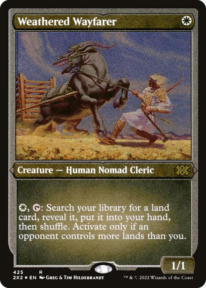 Weathered Wayfarer Foil Etched 425 (Double Masters 2022)  - Foil | Good Games Modbury