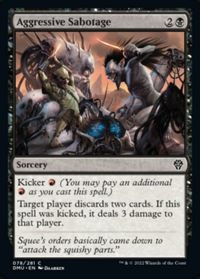 Aggressive Sabotage [Dominaria United] | Good Games Modbury