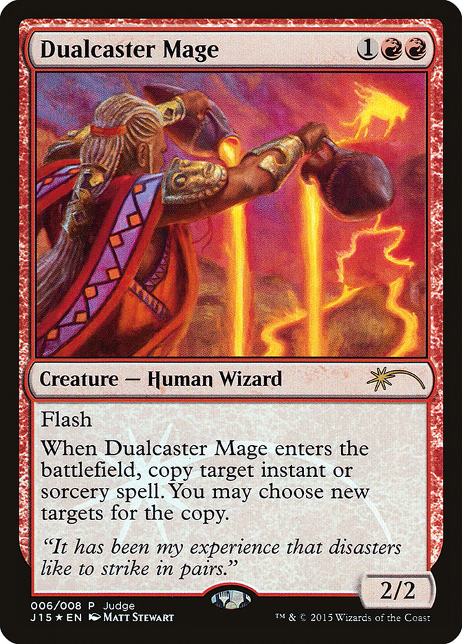 Dualcaster Mage [Judge Gift Cards 2015] | Good Games Modbury