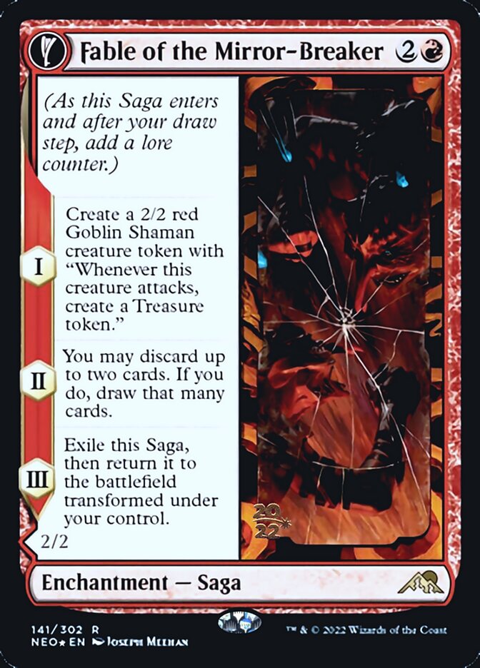 Fable of the Mirror-Breaker // Reflection of Kiki-Jiki [Kamigawa: Neon Dynasty Prerelease Promos] | Good Games Modbury