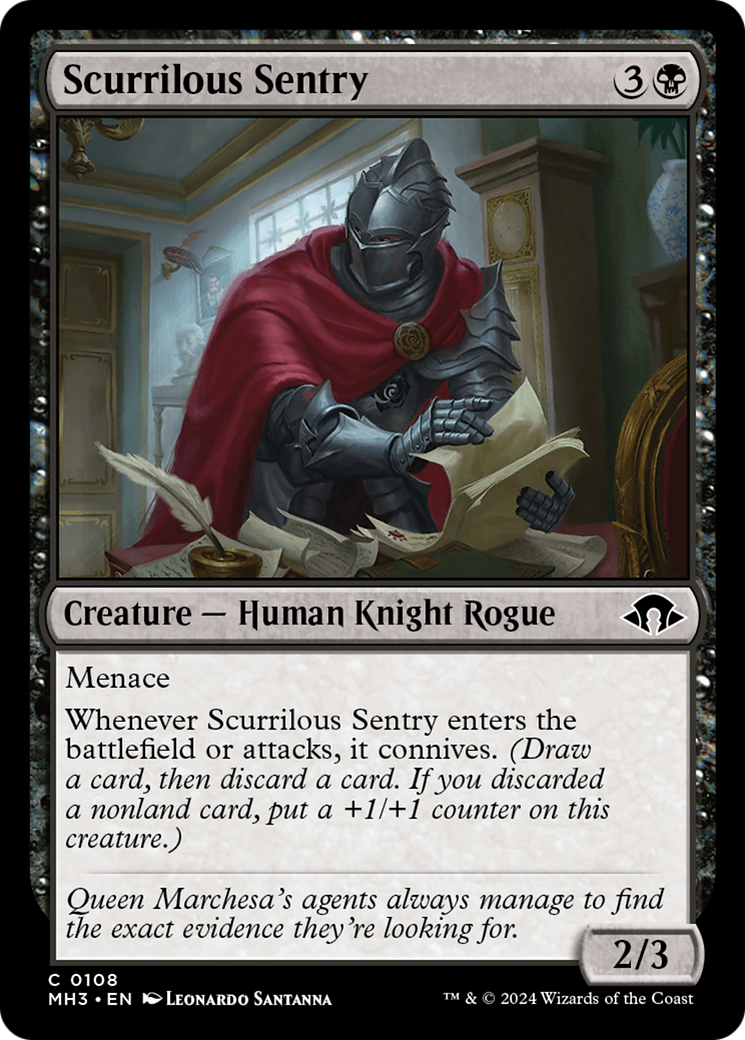 Scurrilous Sentry [Modern Horizons 3] | Good Games Modbury