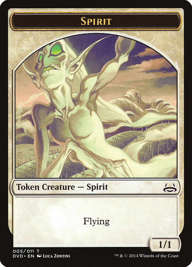 Spirit Token (Divine vs. Demonic) [Duel Decks Anthology Tokens] | Good Games Modbury