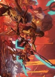 Roar of Resistance Art Card 34 (Art Series: Phyrexia: All Will Be One)  | Good Games Modbury