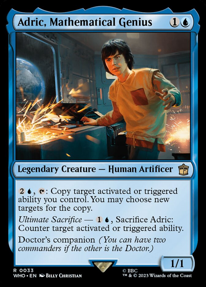Adric, Mathematical Genius 33/331 (Universes Beyond: Doctor Who)  - Foil | Good Games Modbury