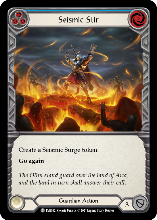 Seismic Stir (Blue) [EVR032] (Everfest)  1st Edition Rainbow Foil | Good Games Modbury