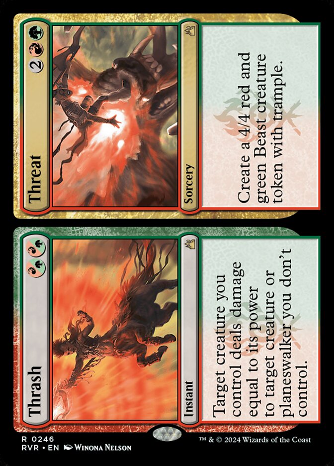 Thrash // Threat 246/291 (Ravnica Remastered)  - Foil | Good Games Modbury