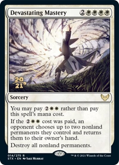 Devastating Mastery [Strixhaven: School of Mages Prerelease Promos] | Good Games Modbury