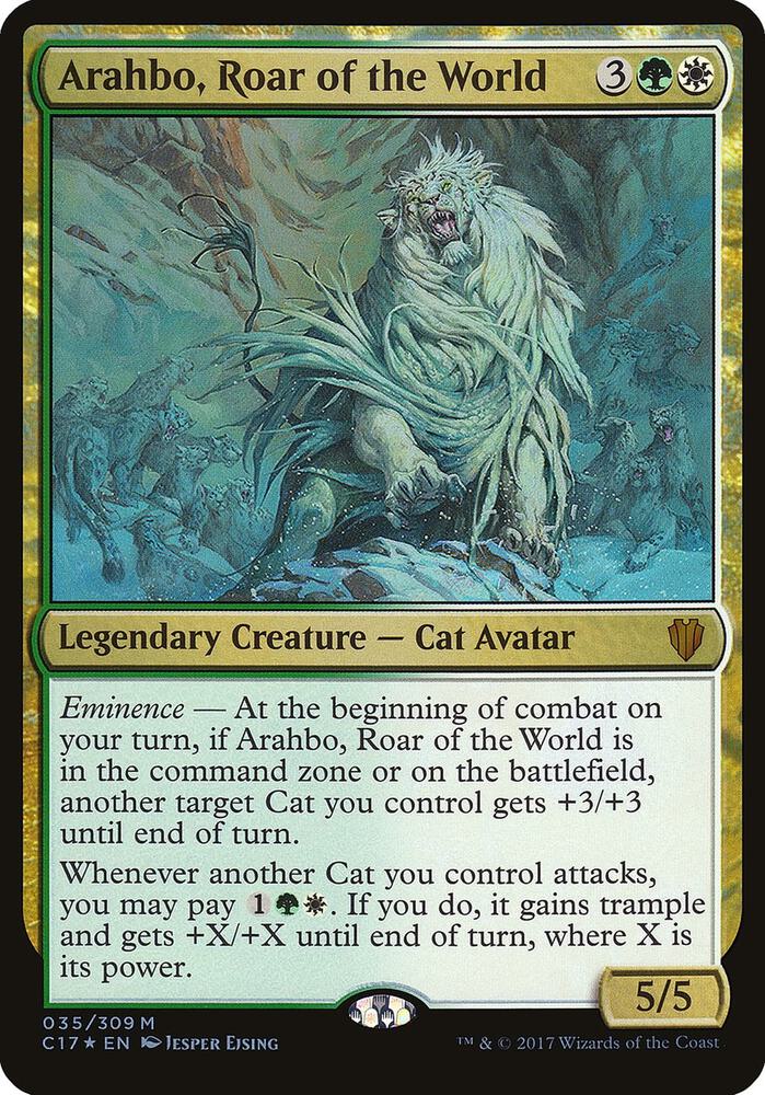 Arahbo, Roar of the World 35/309 (Oversize Cards)  - Foil | Good Games Modbury