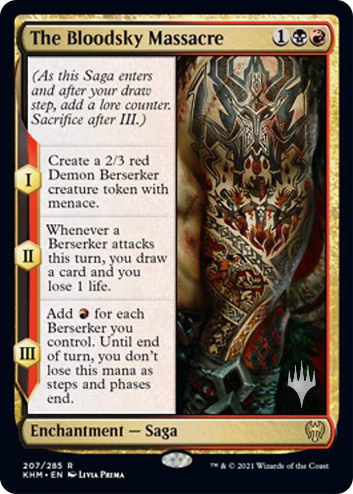 The Bloodsky Massacre 207 (Promo Pack: Kaldheim)  - Foil | Good Games Modbury