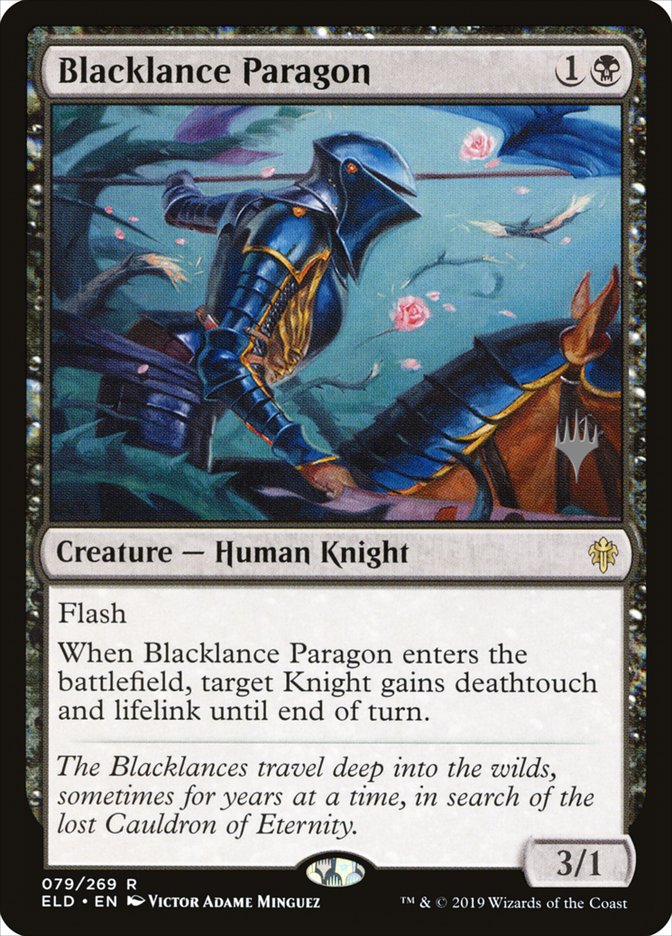 Blacklance Paragon (Promo Pack) [Throne of Eldraine Promos] | Good Games Modbury