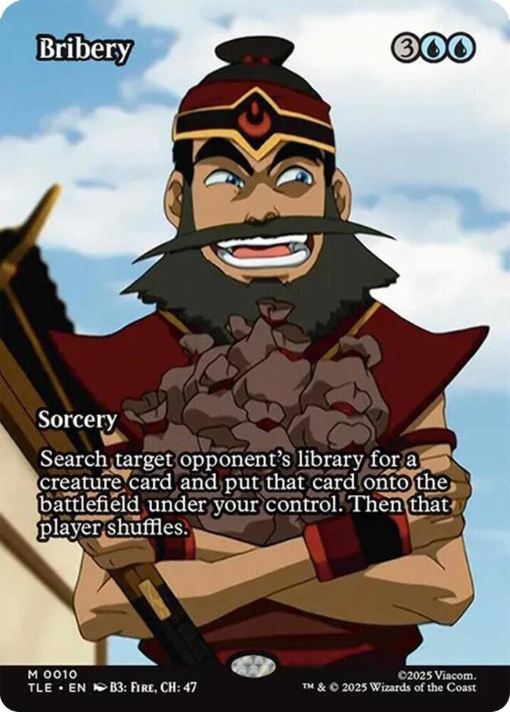 Bribery  10/317 (Avatar: The Last Airbender: Eternal-Legal)  - Borderless Foil | Good Games Modbury