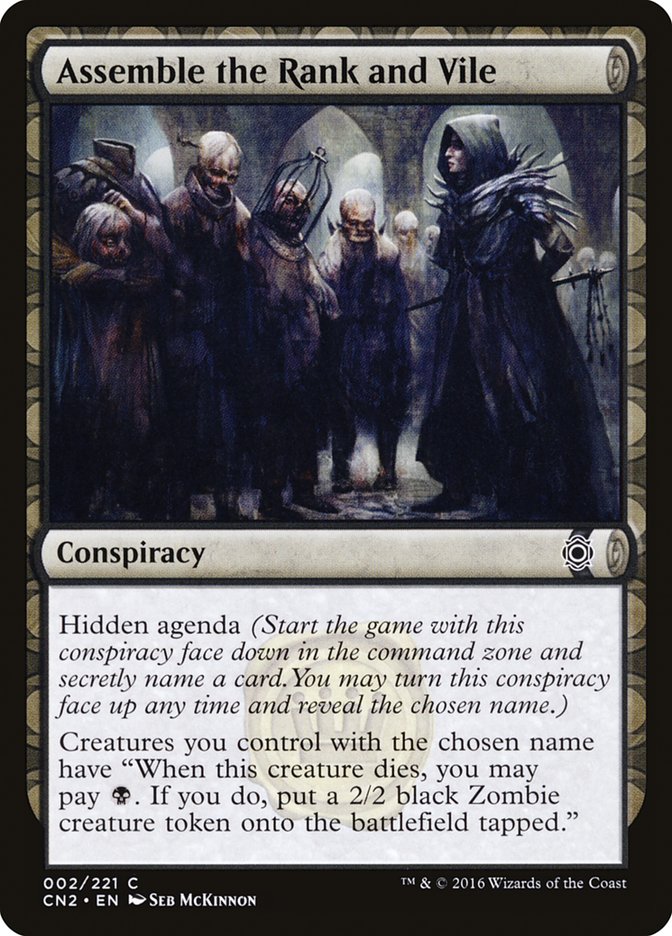 Assemble the Rank and Vile 2/221 (Conspiracy: Take the Crown)  - Foil | Good Games Modbury